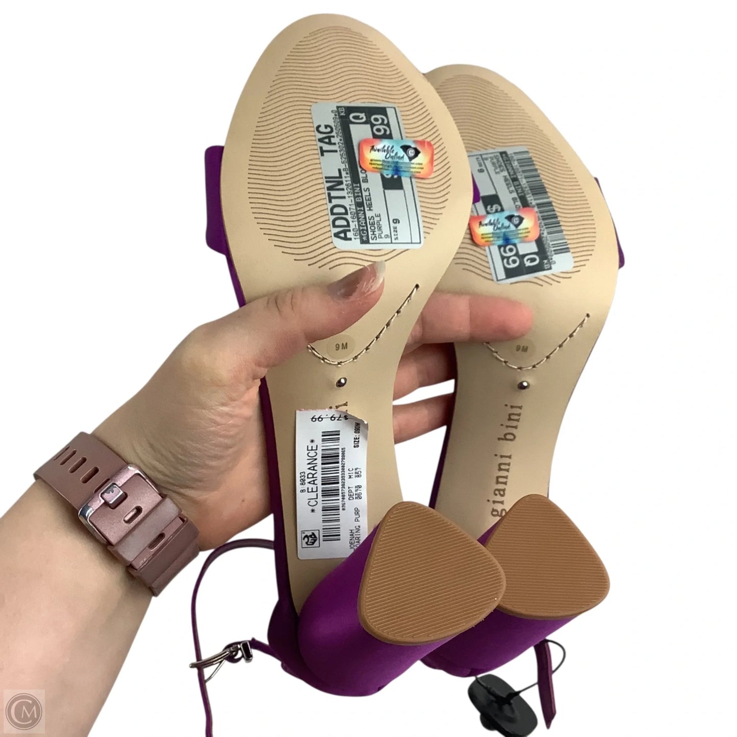 Shoes Heels Block By Gianni Bini In Purple, Size: 9