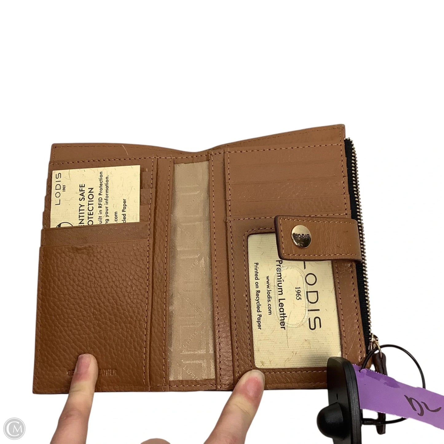 Wallet Leather By Lodis, Size: Small