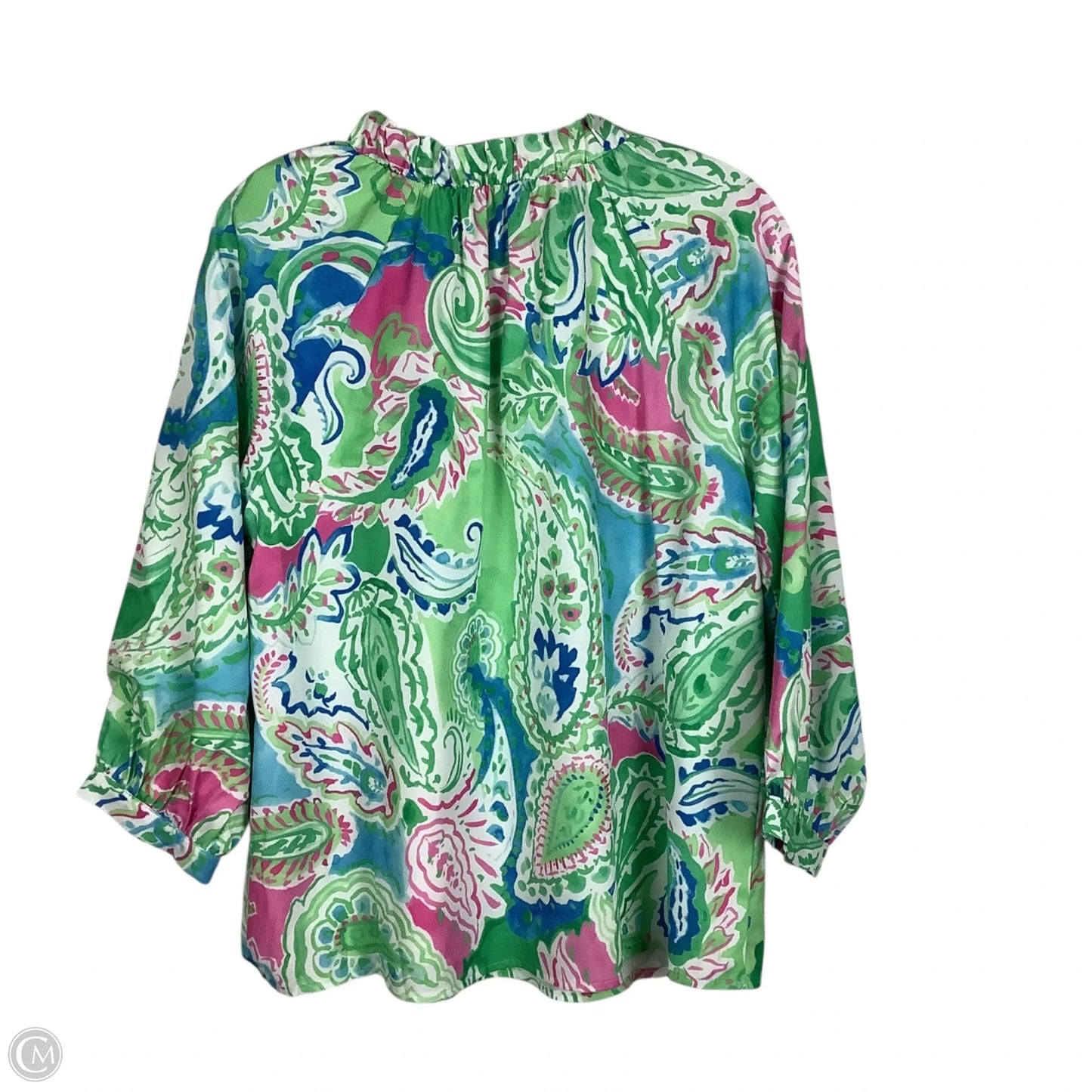 Top Long Sleeve By Jade In Green, Size: S