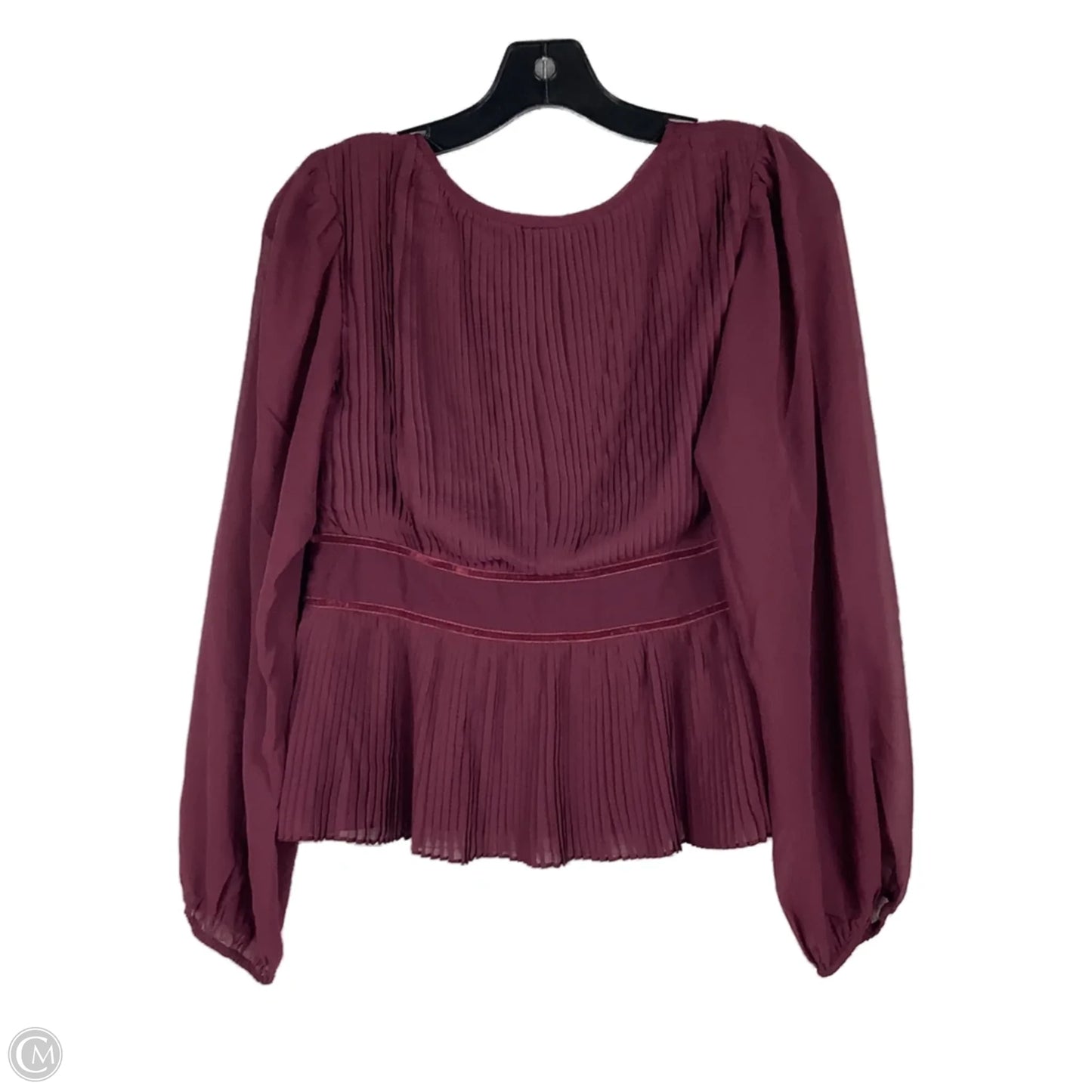 Top Long Sleeve By Lucky Brand In Maroon, Size: S