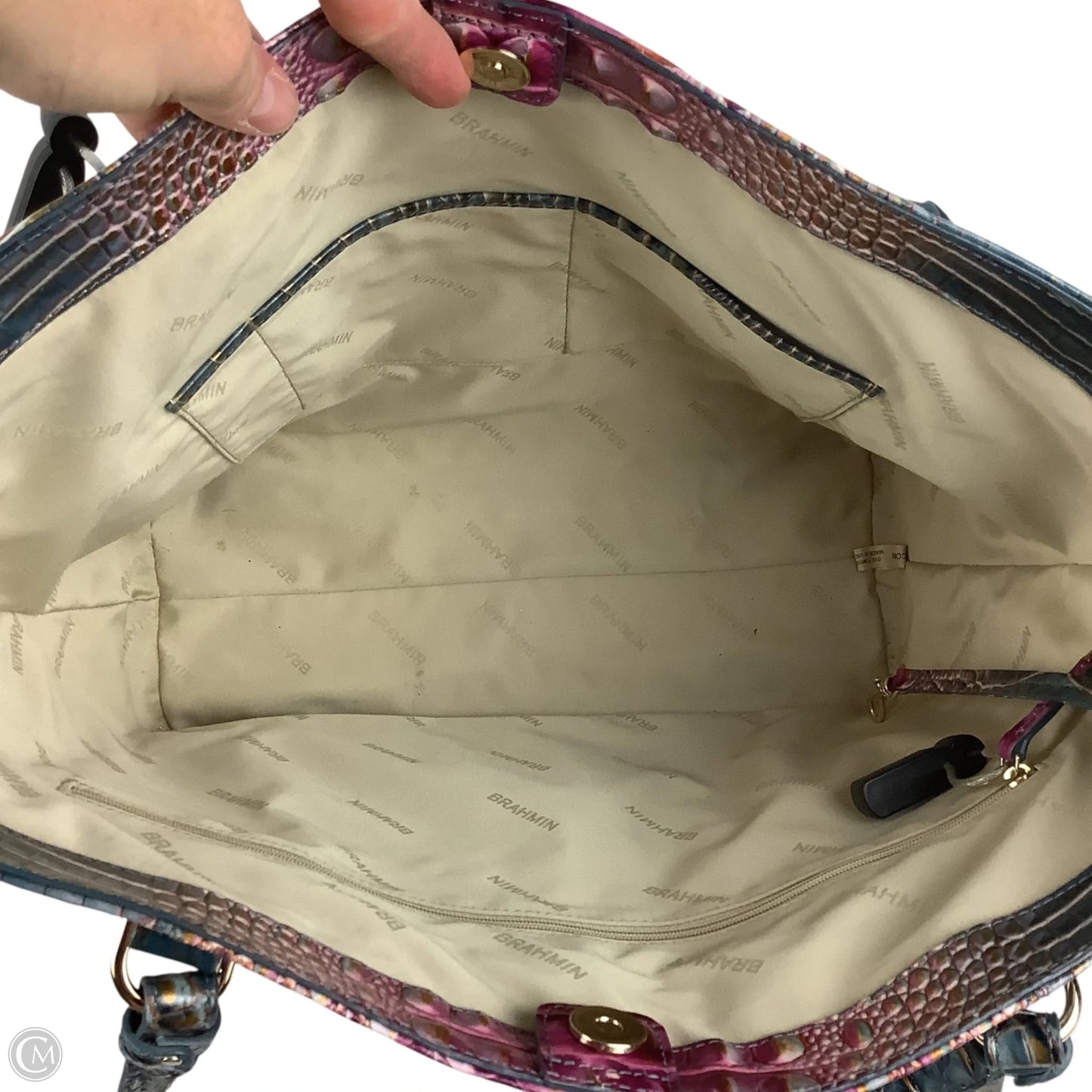 Tote Designer By Brahmin, Size: Large
