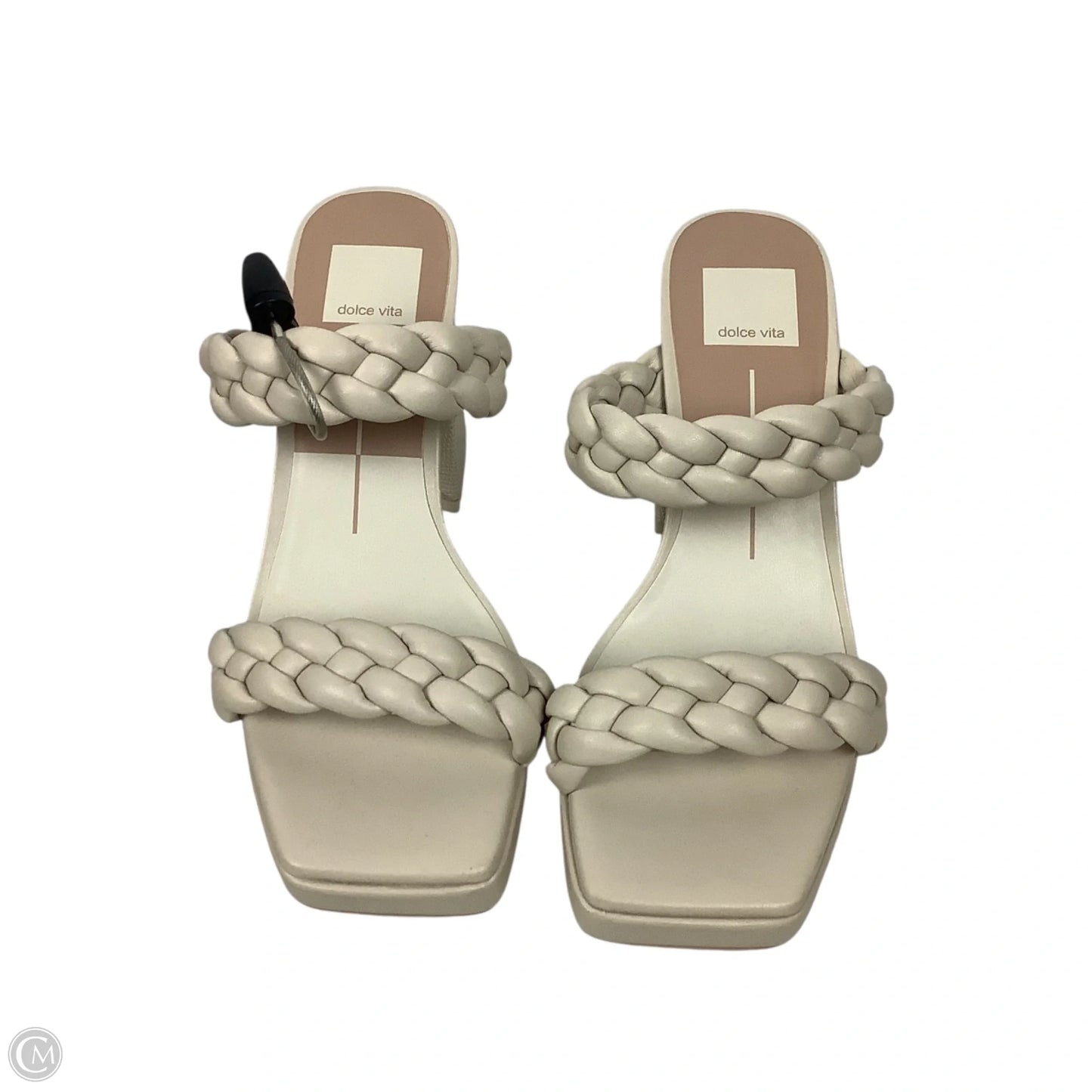 Sandals Heels Block By Dolce Vita In Cream, Size: 7.5