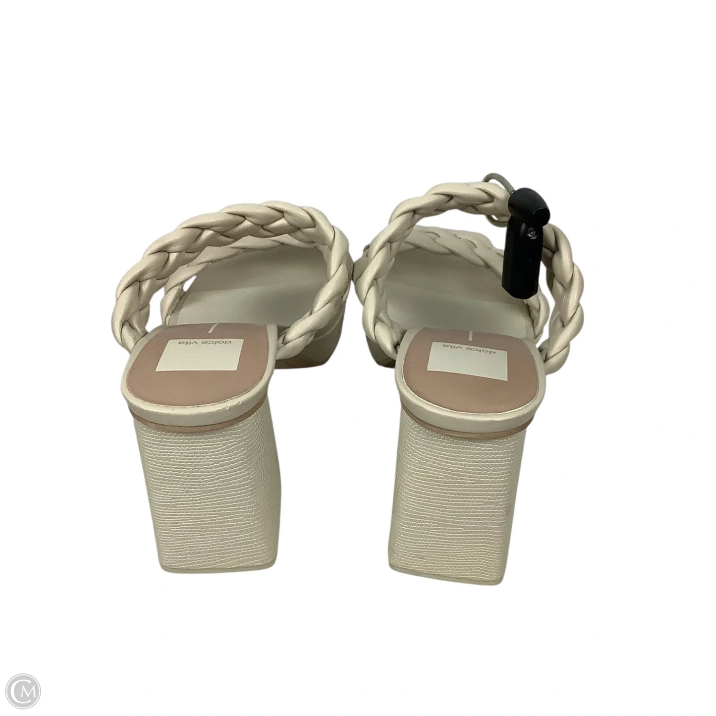 Sandals Heels Block By Dolce Vita In Cream, Size: 7.5