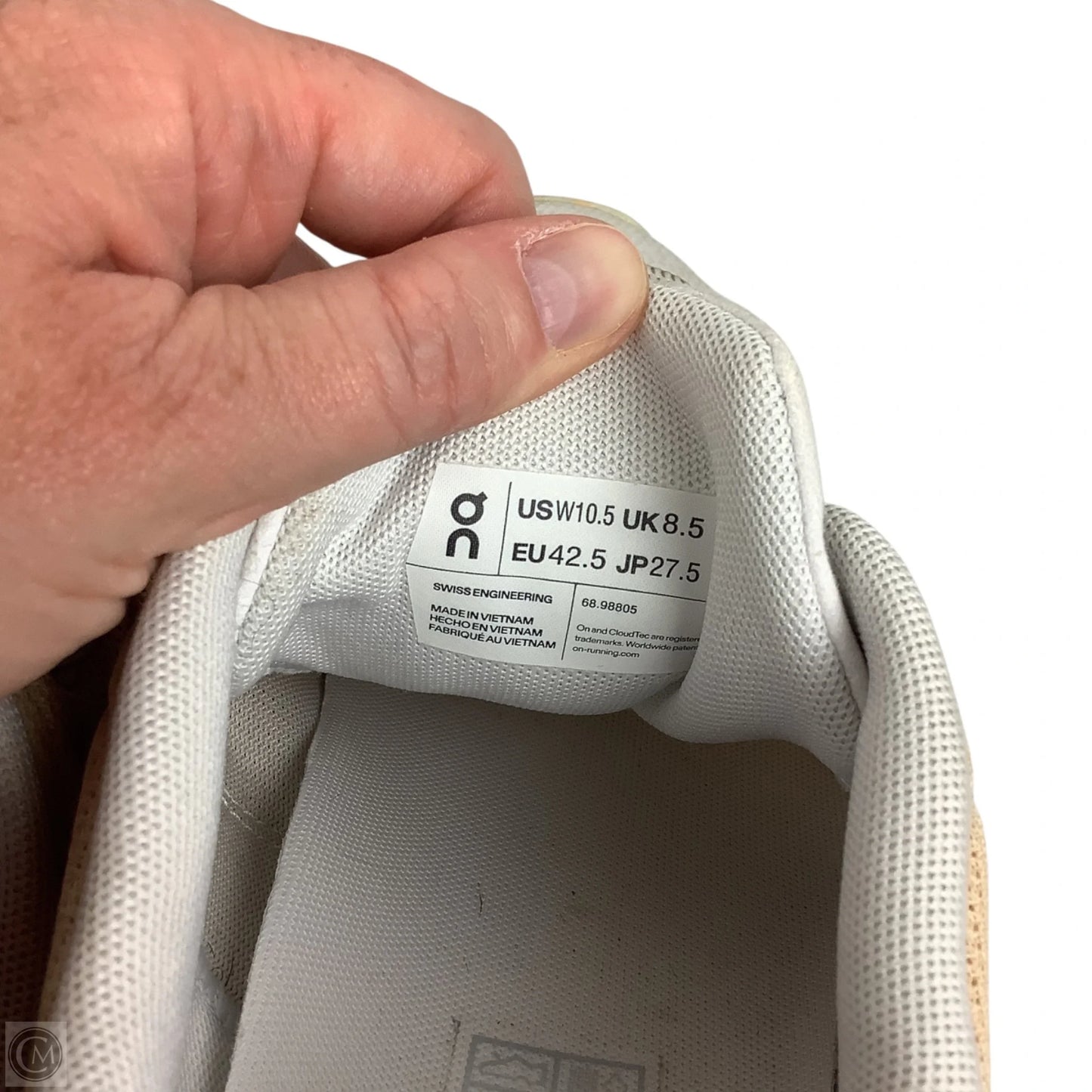 Shoes Athletic By On Cloud In Tan, Size: 10.5