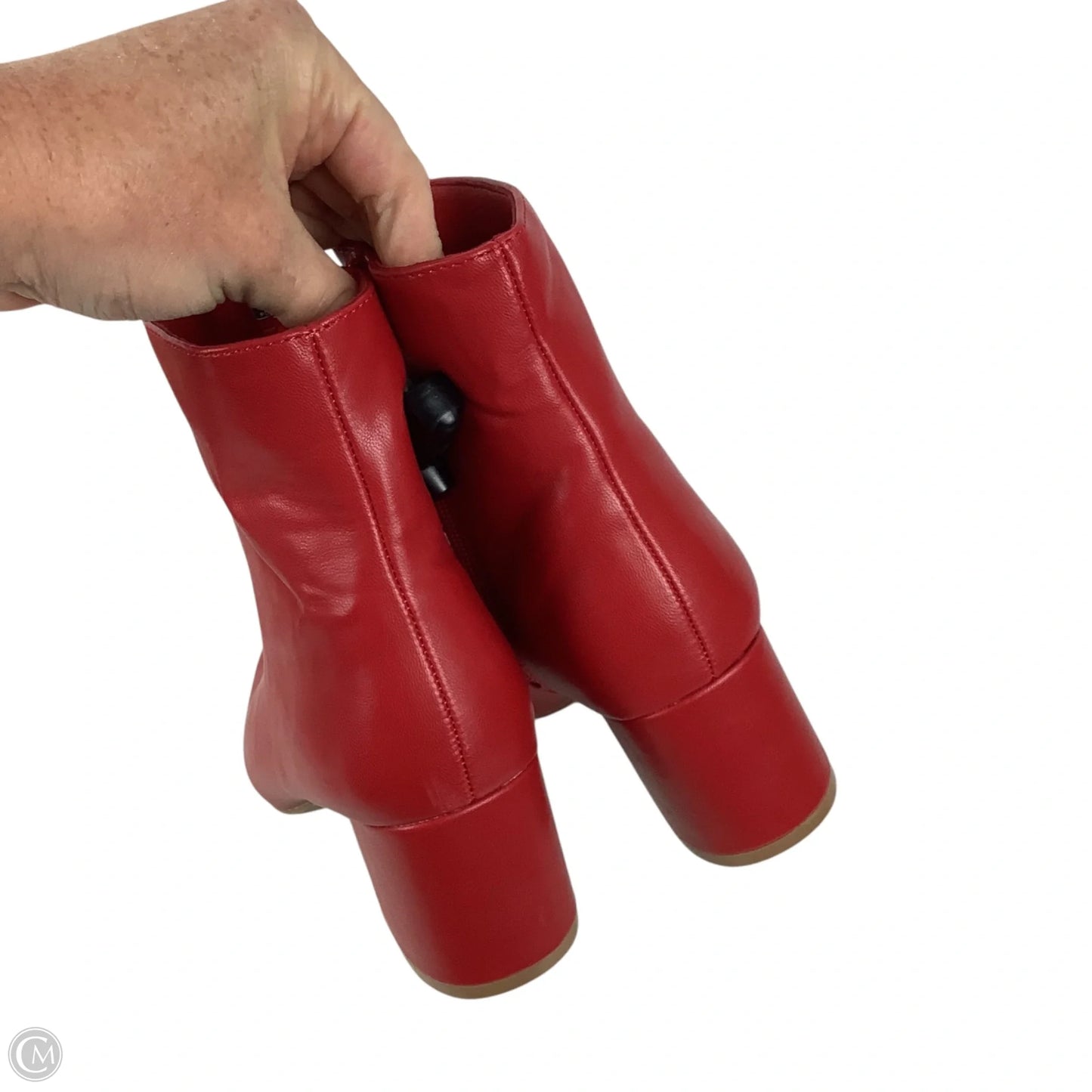 Boots Ankle Heels By Sugar In Red, Size: 6.5