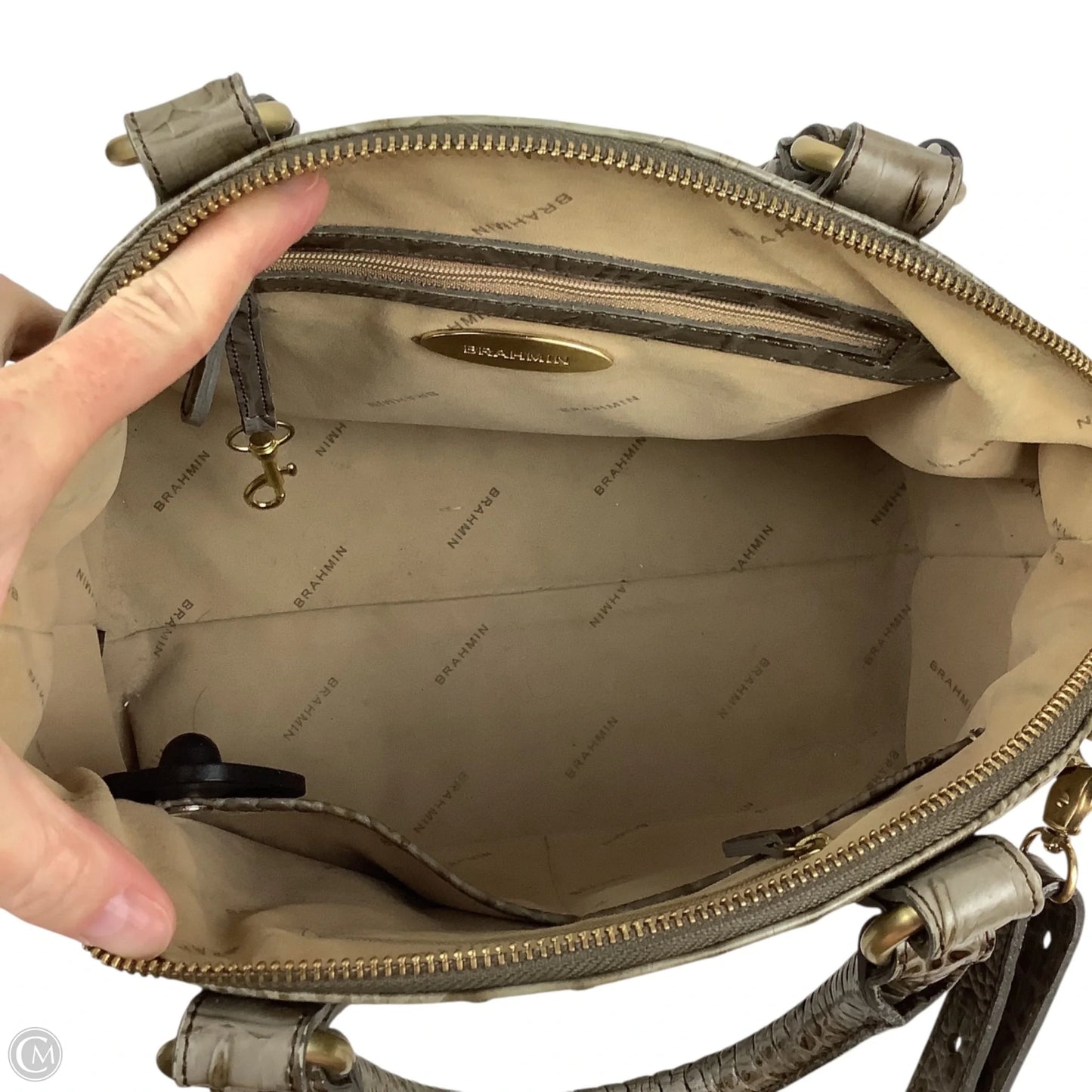 Handbag Designer By Brahmin, Size: Medium
