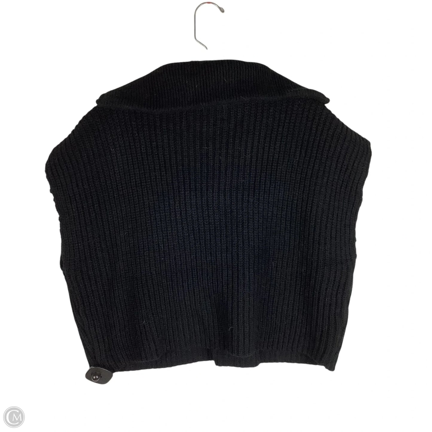 Sweater Short Sleeve By Industry In Black, Size: S