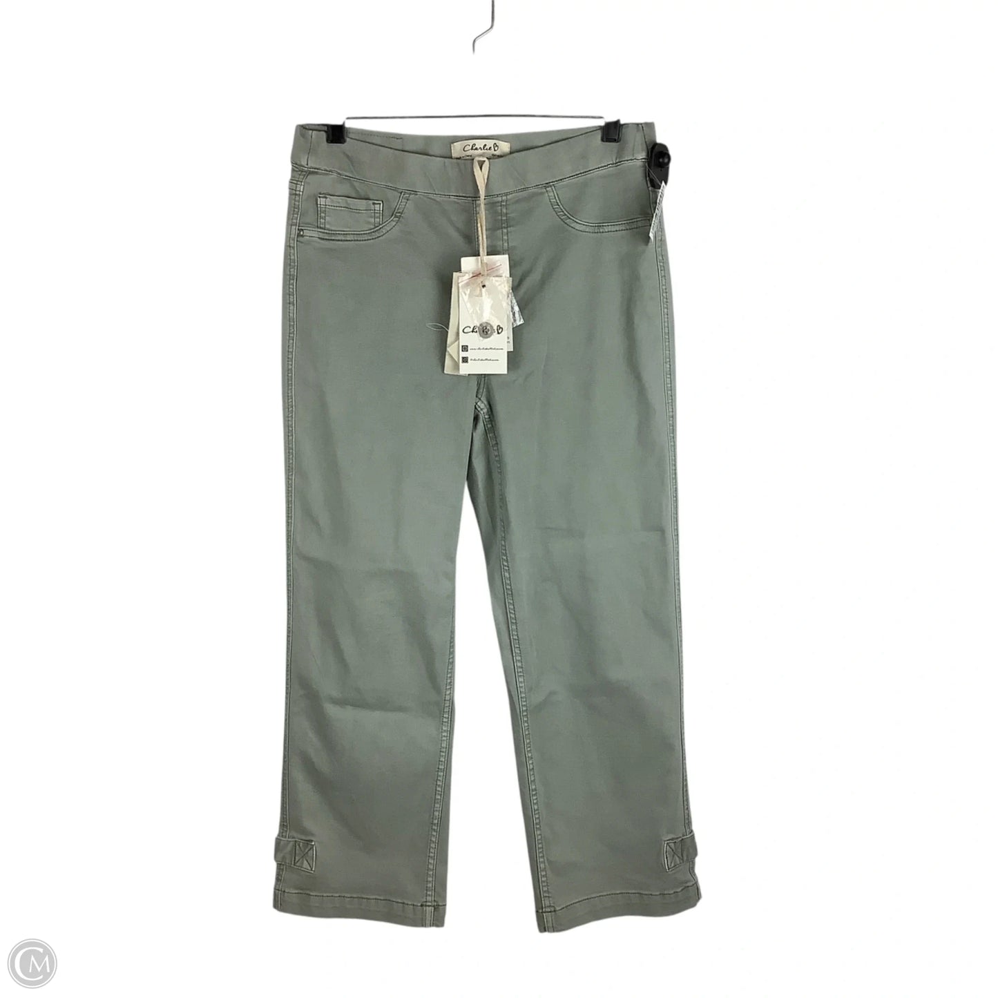 Pants Cropped By Charlie B In Green, Size: 6