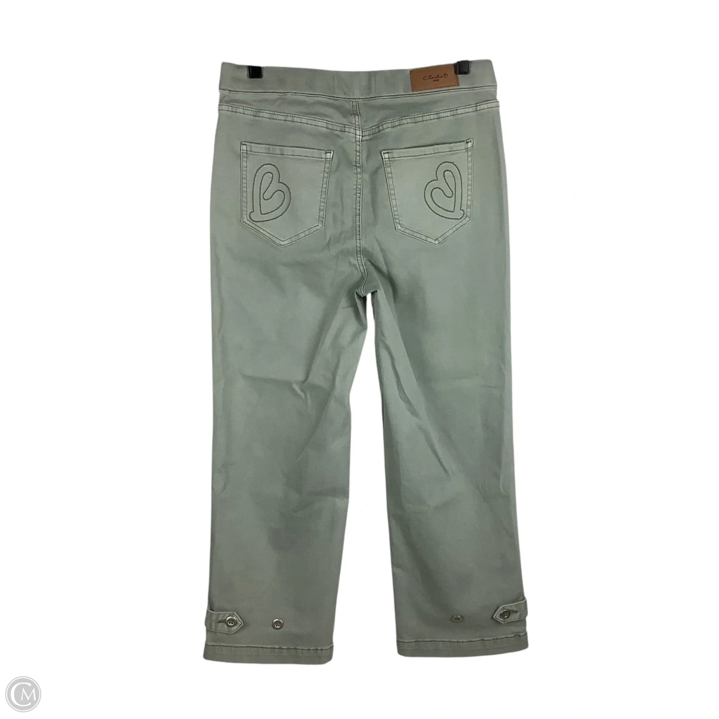 Pants Cropped By Charlie B In Green, Size: 6
