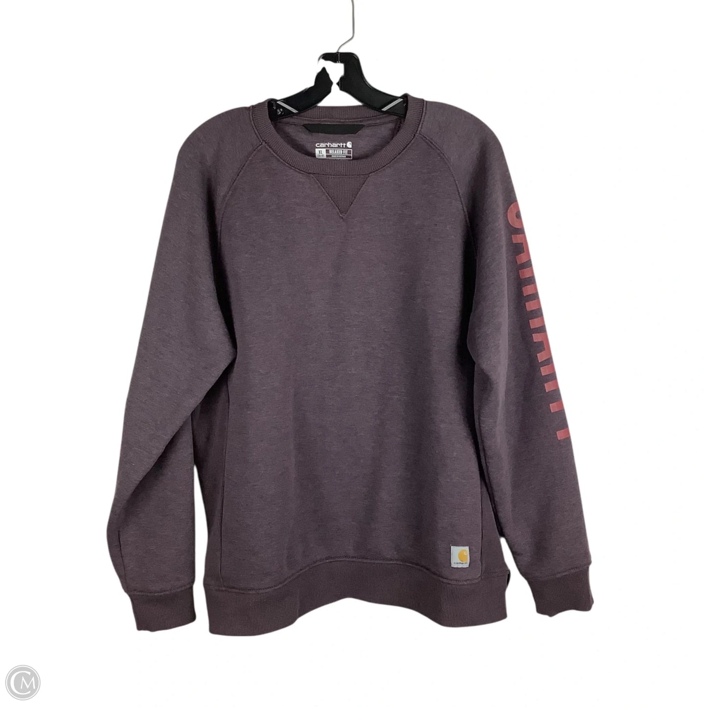 Sweatshirt Crewneck By Carhartt In Purple, Size: Xl