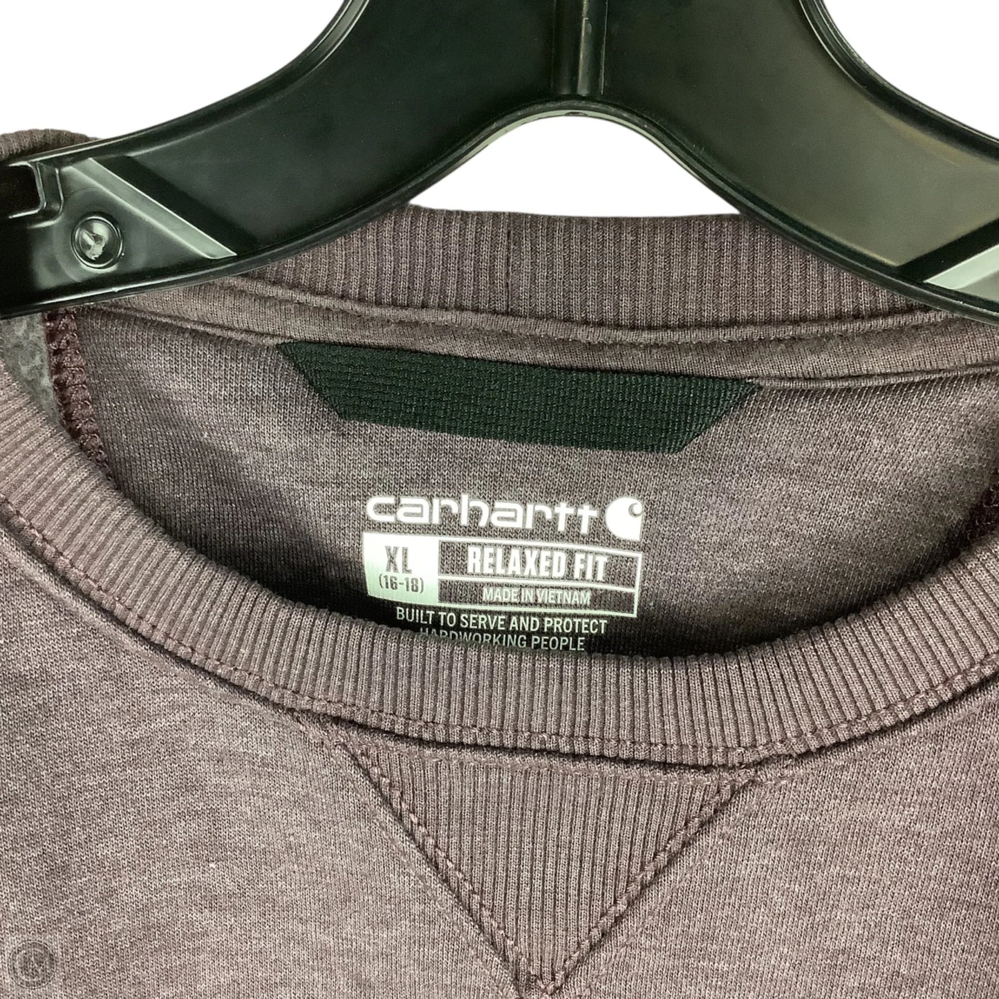 Sweatshirt Crewneck By Carhartt In Purple, Size: Xl