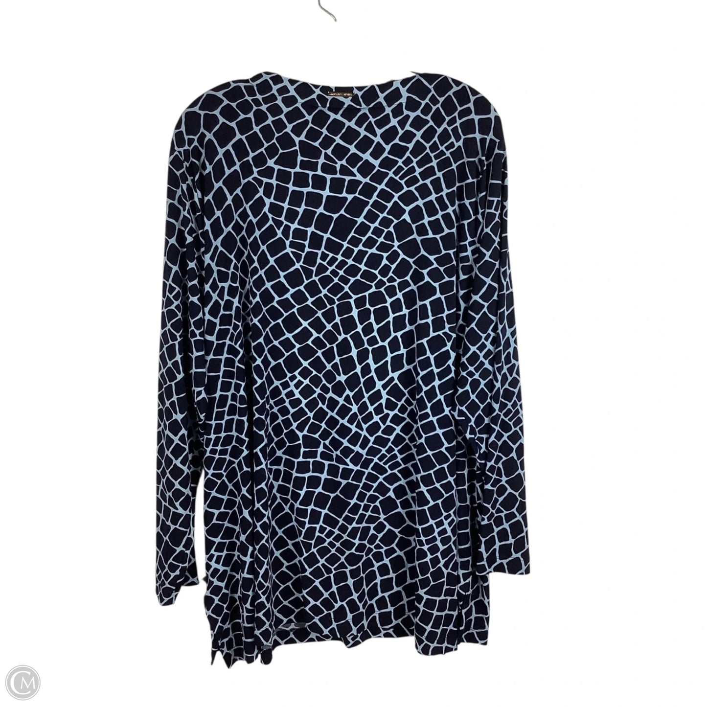 Top Long Sleeve By Michael By Michael Kors In Navy, Size: 3x