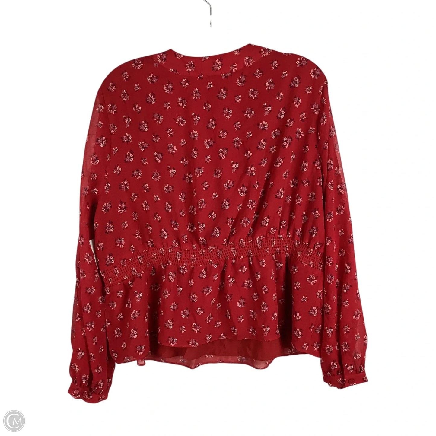 Top Long Sleeve By Madewell In Red, Size: Xxl
