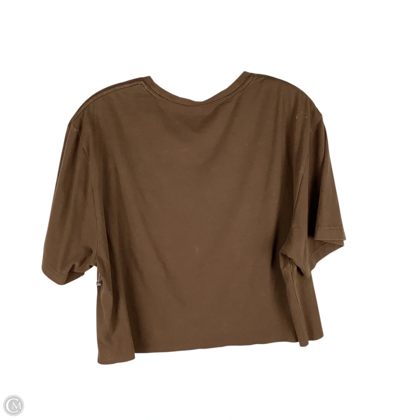 Top Short Sleeve Basic By Clothes Mentor In Brown, Size: M