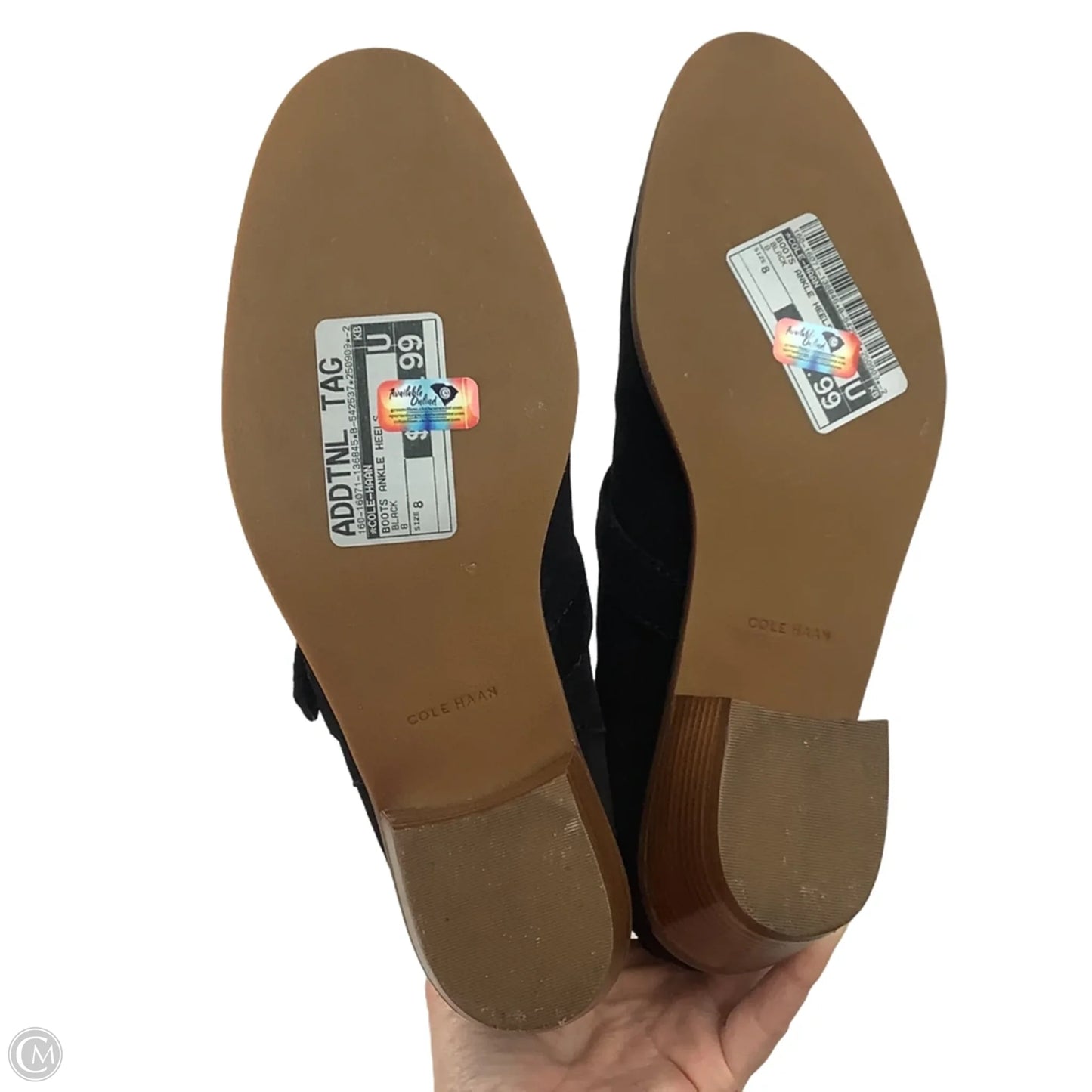 Boots Ankle Heels By Cole-haan In Black, Size: 8