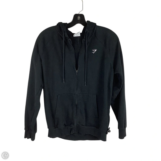 Athletic Jacket By Gym Shark In Black, Size: M