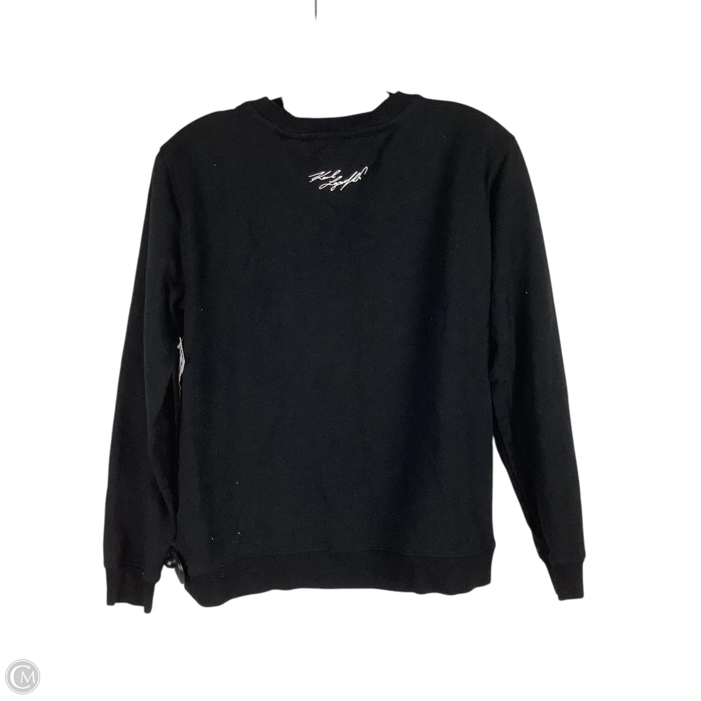 Sweatshirt Designer By Karl Lagerfeld In Black, Size: S