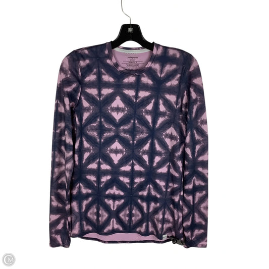 Athletic Top Long Sleeve Crewneck By Patagonia In Purple, Size: S