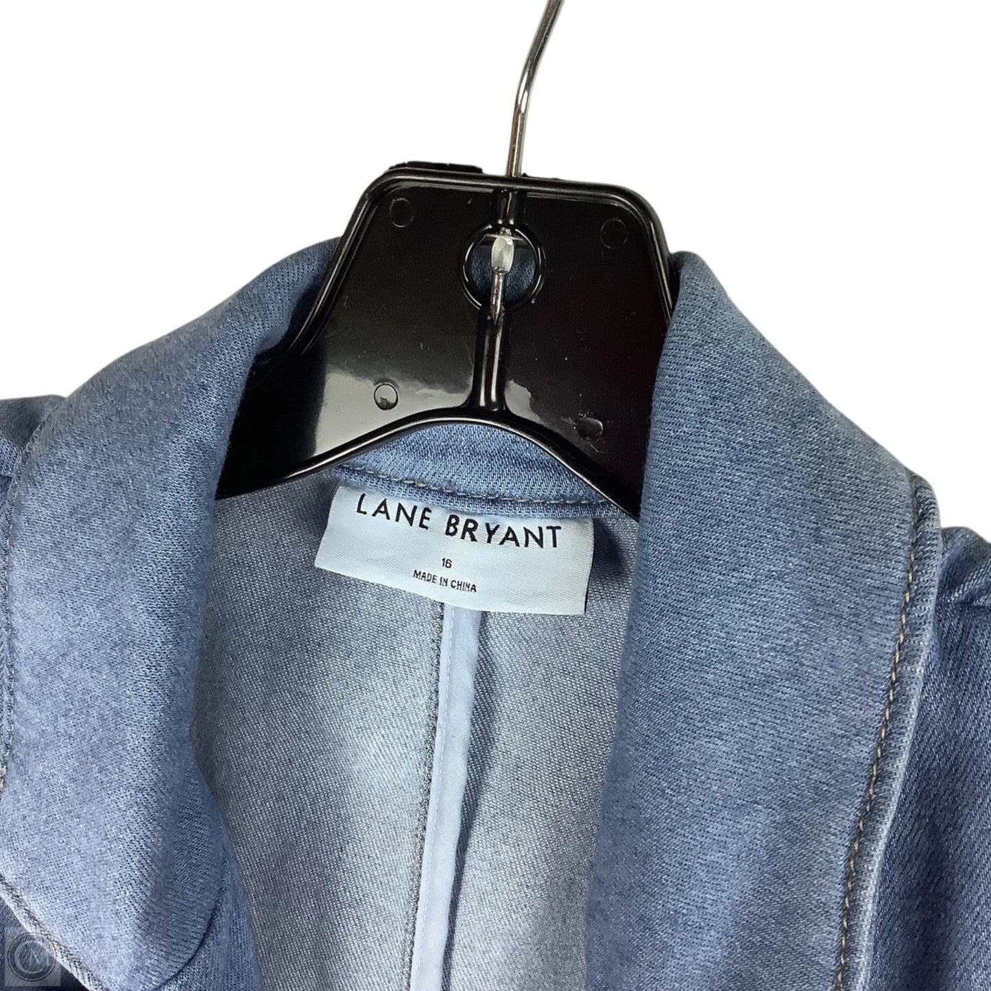 Pants Suit 2pc By Lane Bryant In Blue Denim, Size: 16