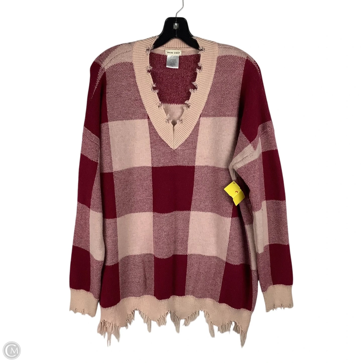 Sweater By Main Strip In Pink, Size: 3x