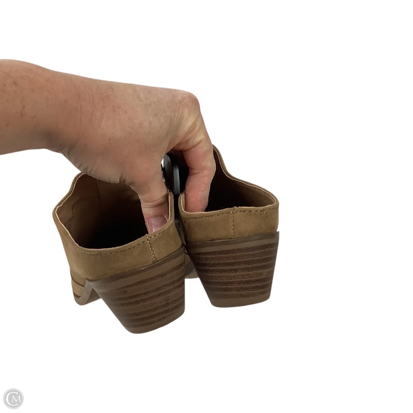 Shoes Heels Block By Esprit In Brown, Size: 8