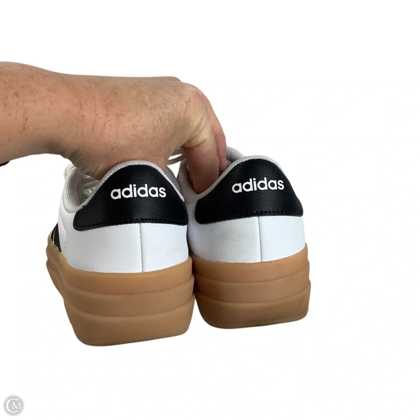 Shoes Athletic By Adidas In Black & White, Size: 6