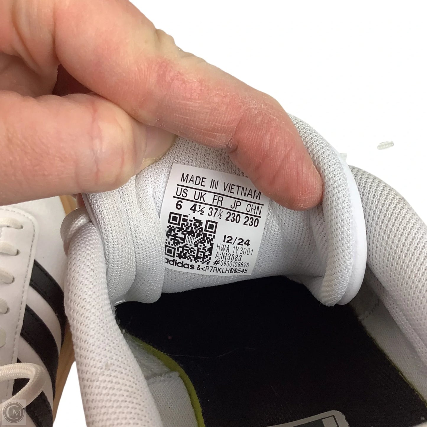 Shoes Athletic By Adidas In Black & White, Size: 6