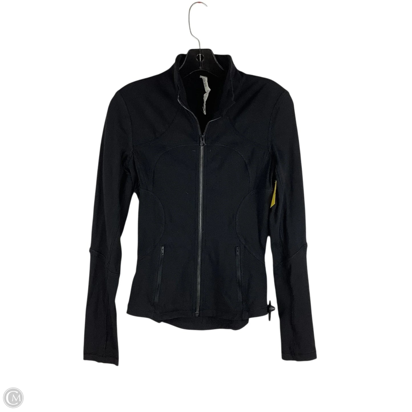 Athletic Jacket By Lululemon In Black, Size: 4