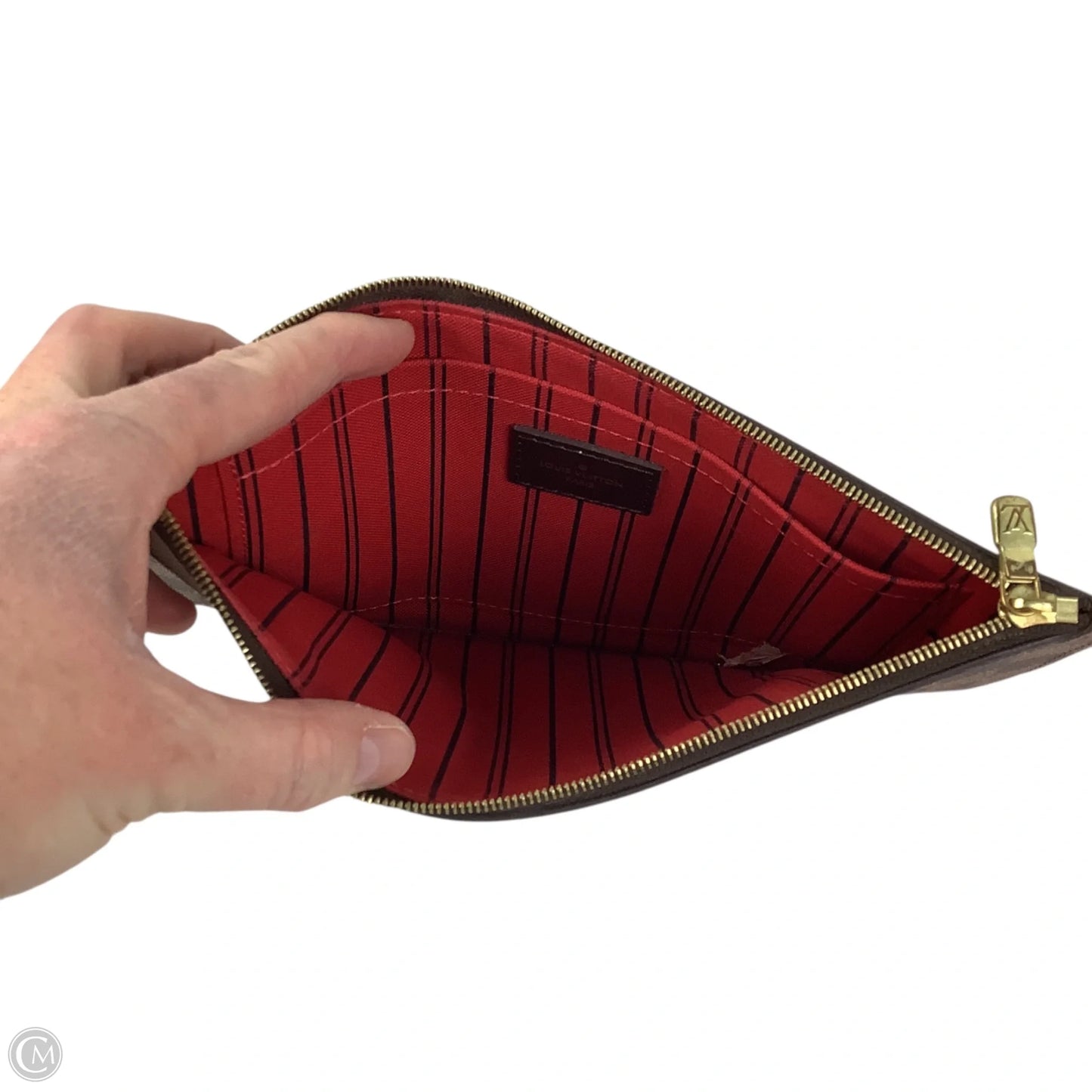 Wristlet Luxury Designer By Louis Vuitton, Size: Medium (AS IS)