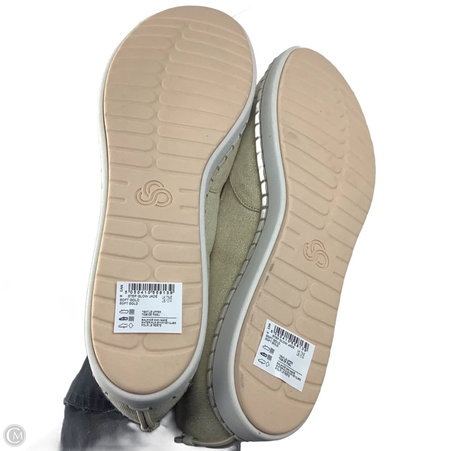 Shoes Flats By Clarks In Gold, Size: 10