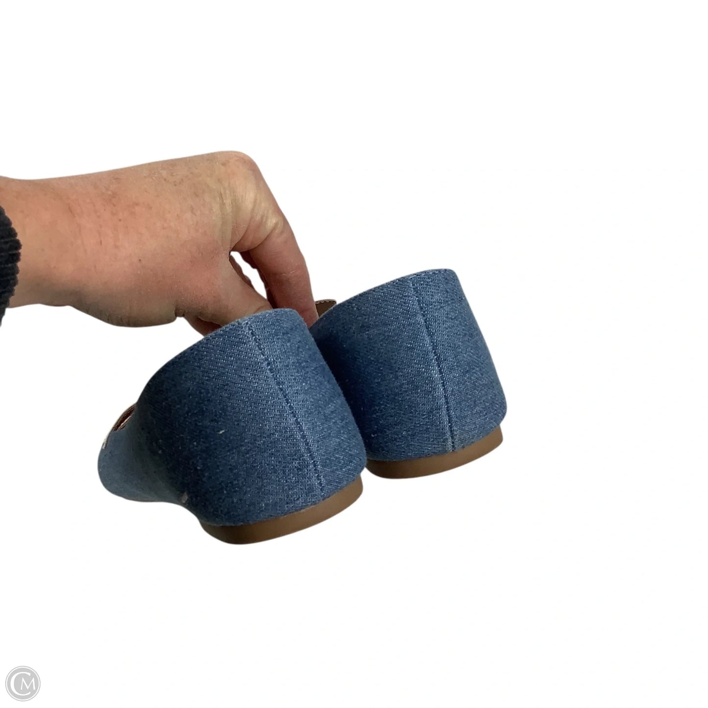 Shoes Flats By Katy Perry In Blue Denim, Size: 8.5