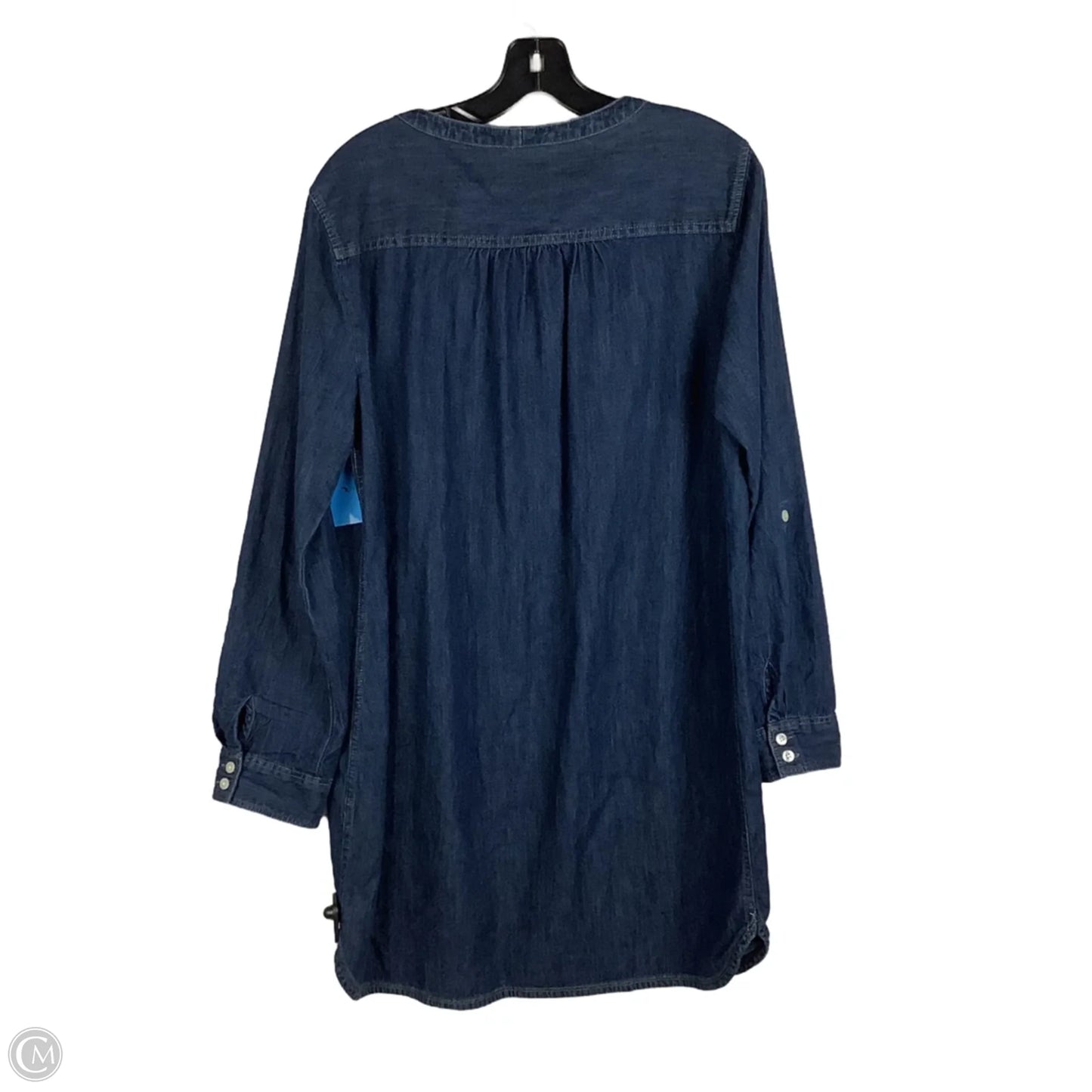 Dress Casual Midi By Express In Blue Denim, Size: L