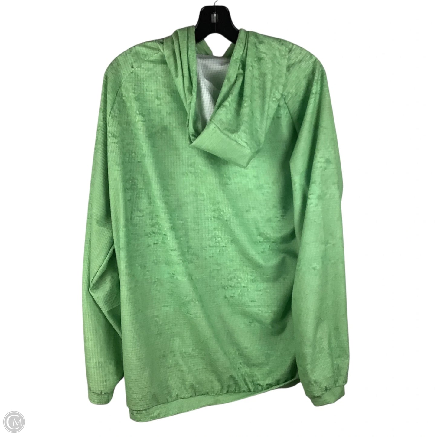 Sweatshirt Hoodie By Clothes Mentor In Green, Size: M