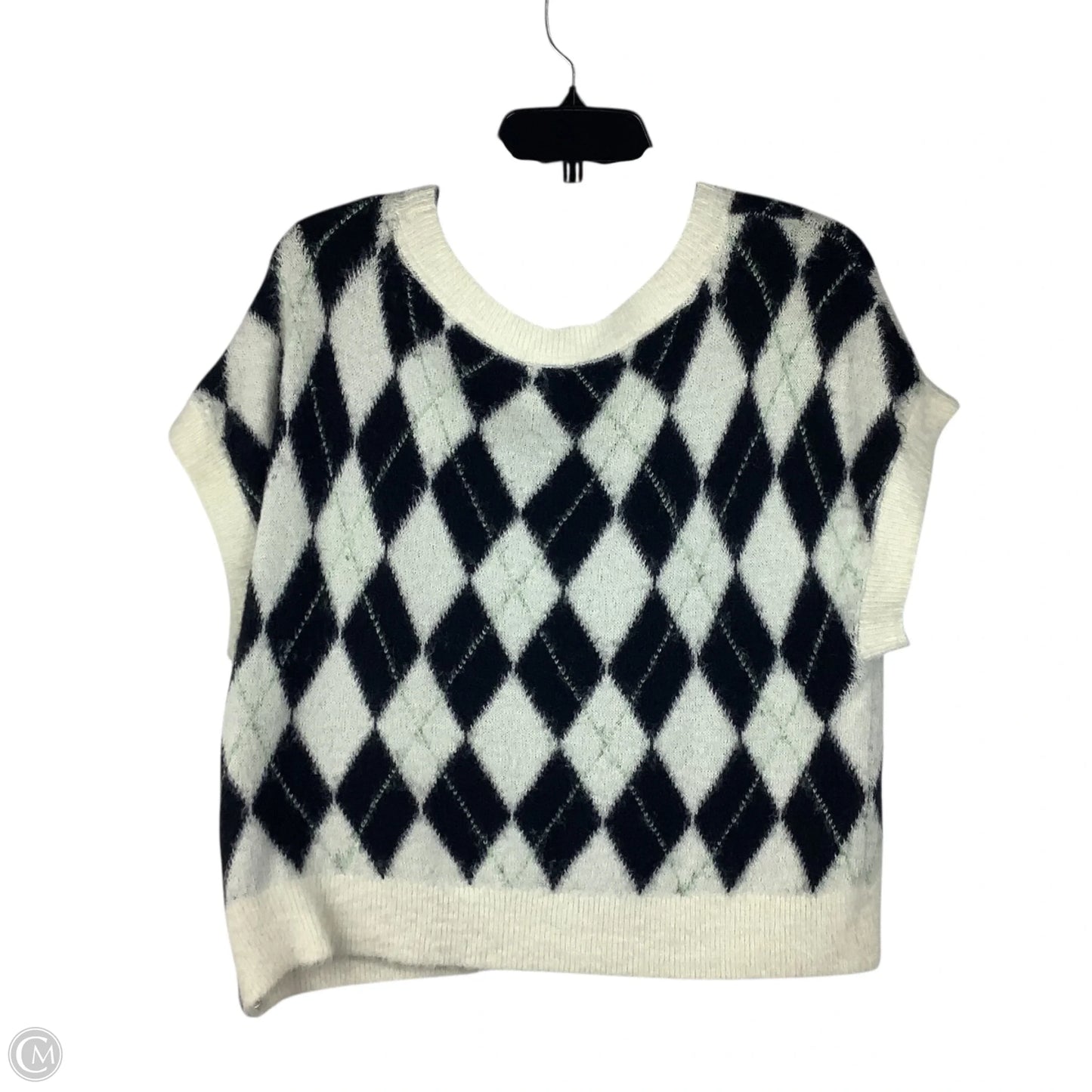 Vest Sweater By Free People In Black & Cream, Size: S