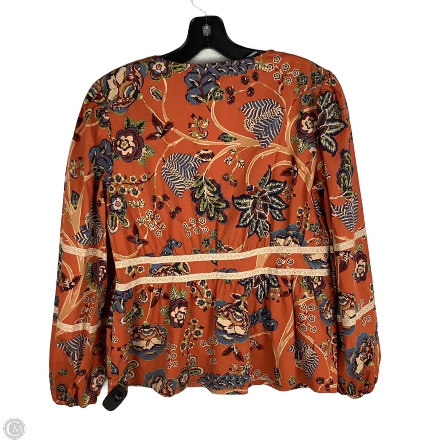 Top Long Sleeve By Spartina In Orange, Size: M