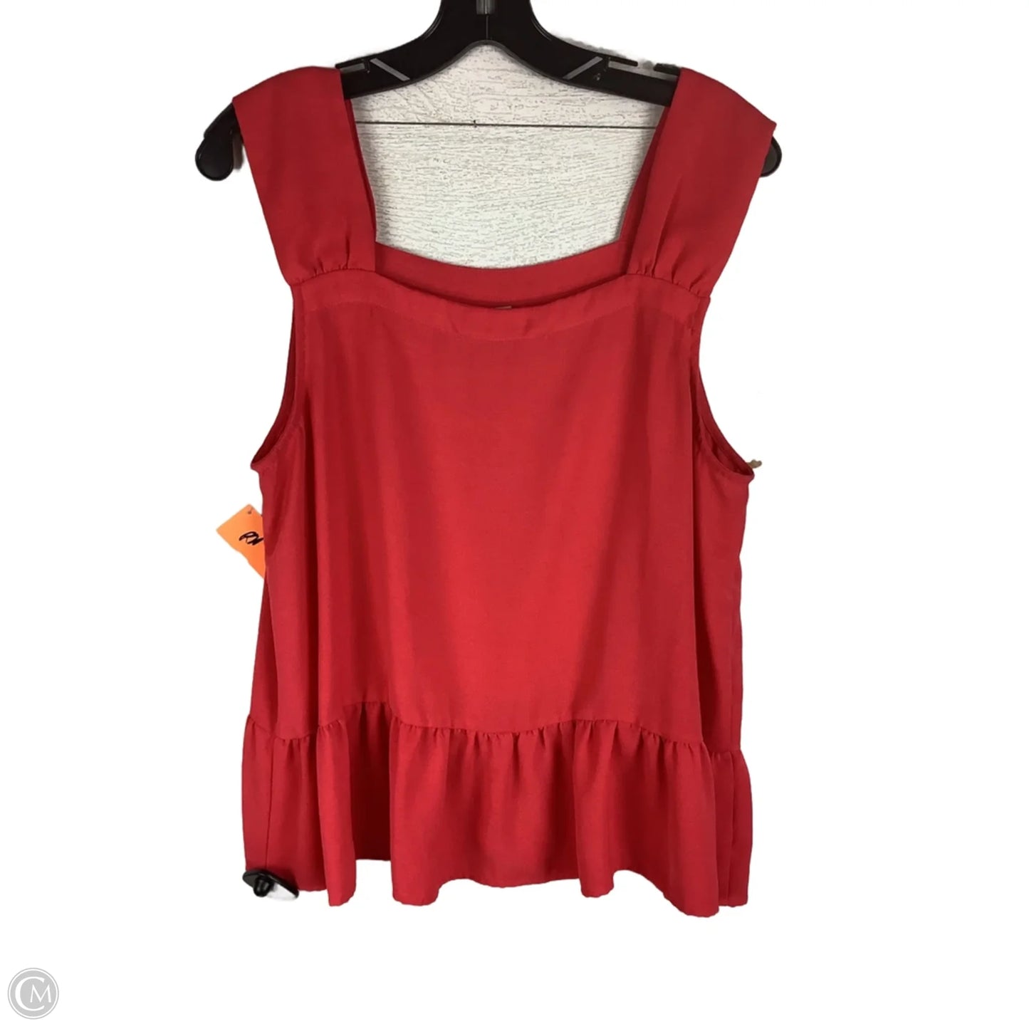 Top Short Sleeve By Loft In Coral, Size: L