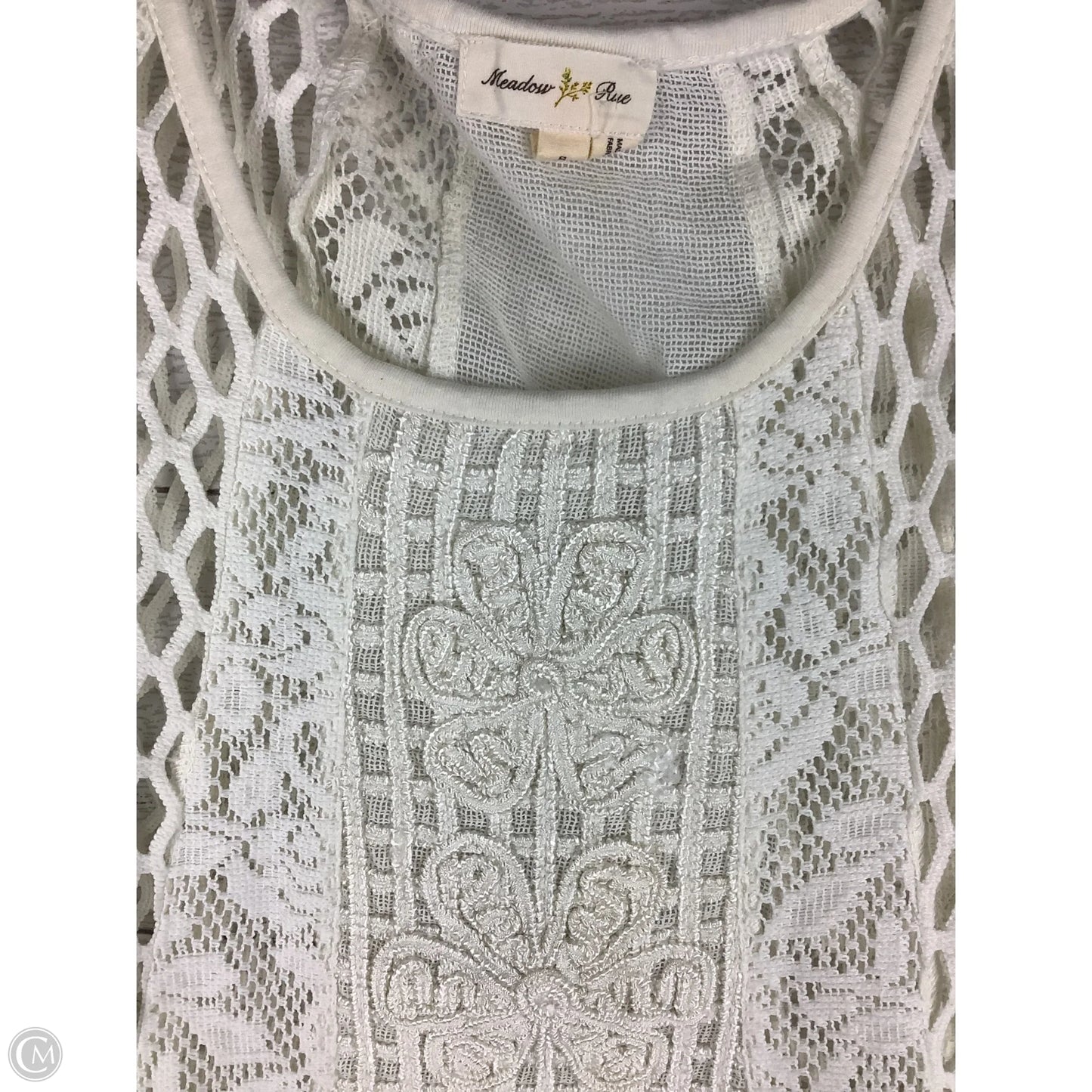 Top Short Sleeve By Meadow Rue In Cream, Size: S