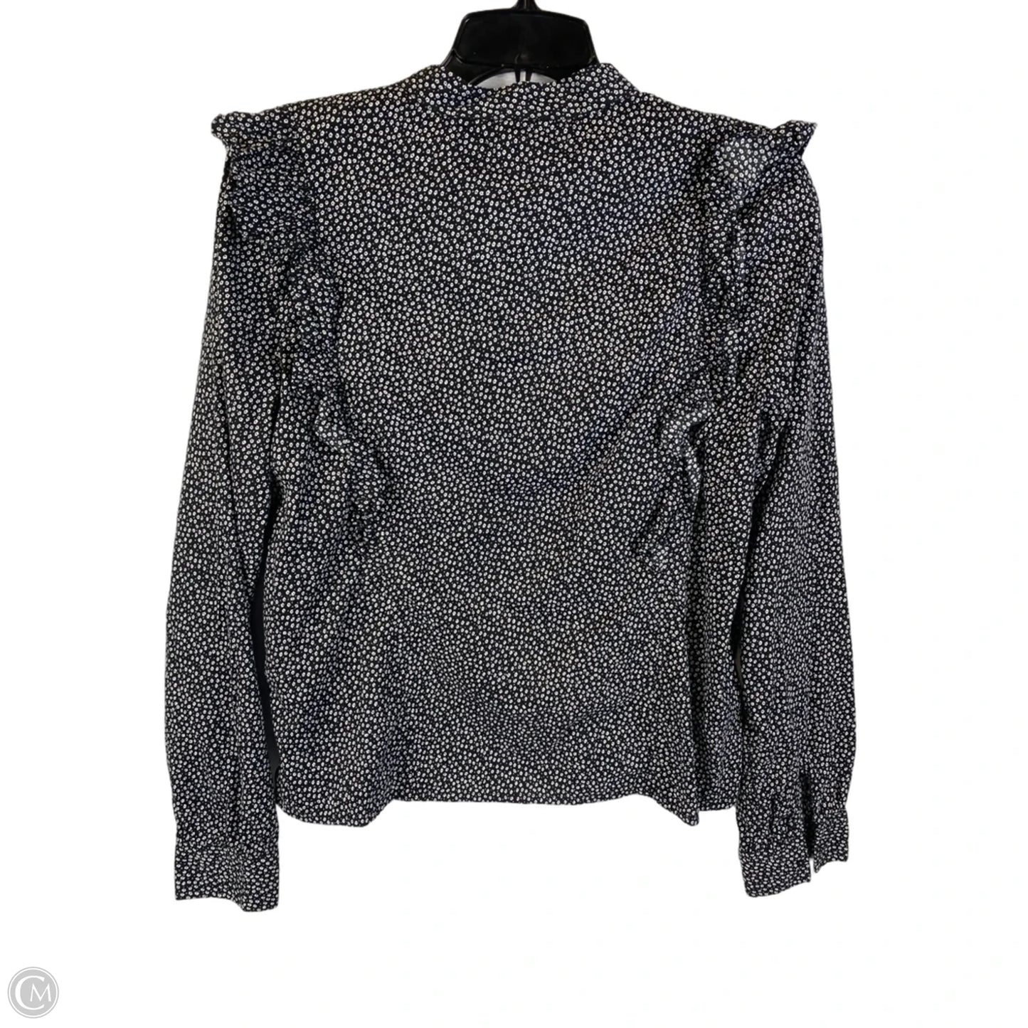 Top Long Sleeve By H&m In Black, Size: 12