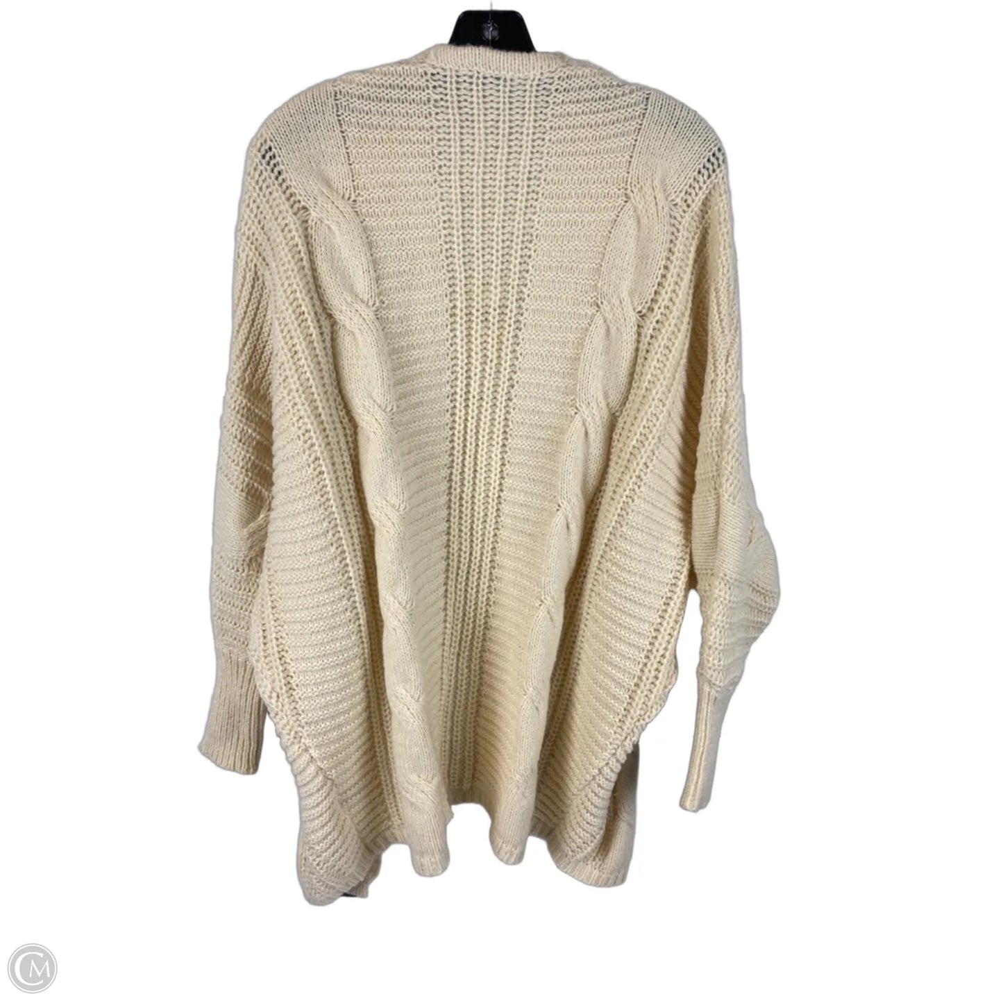 Sweater Cardigan By Simply Southern In Cream, Size: L