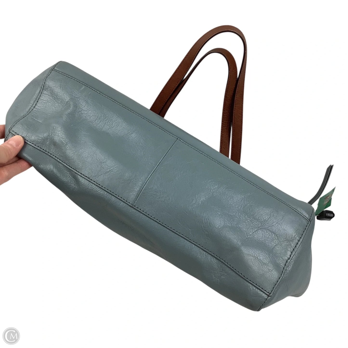Handbag Leather By Fossil, Size: Large