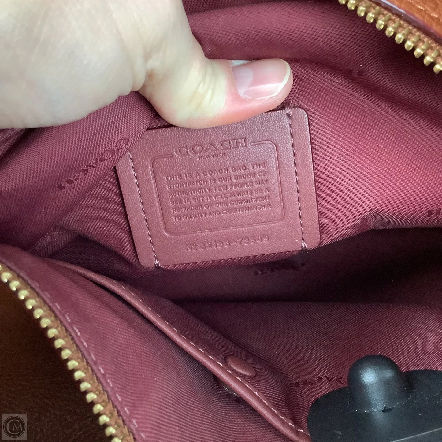 Handbag Designer By Coach, Size: Medium