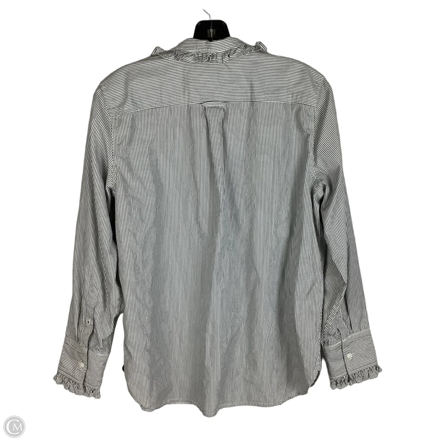 Top Long Sleeve By J. Crew In Striped Pattern, Size: 10