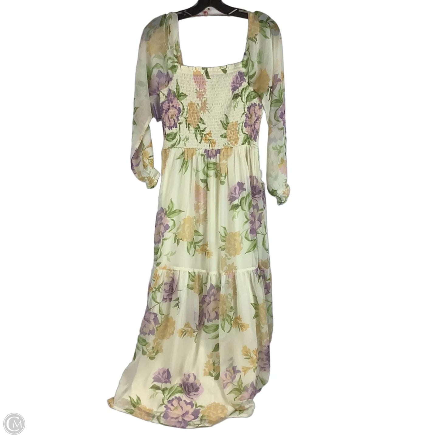 Dress Party Long By Patrons Of Peace In Floral Print, Size: M