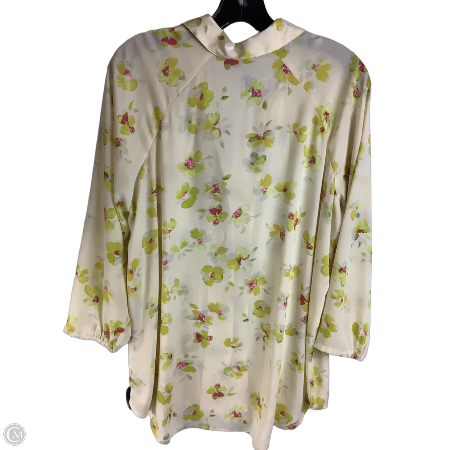 Top Long Sleeve By Cabi In Yellow, Size: S