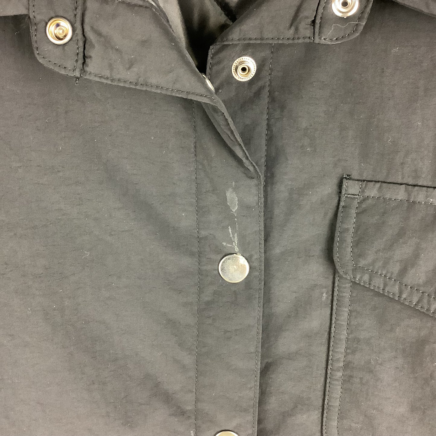 Jacket Shirt By Time And Tru In Black, Size: L