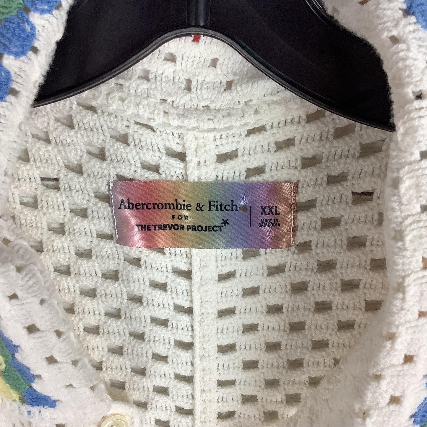 Sweater Short Sleeve By Abercrombie And Fitch In White, Size: Xxl