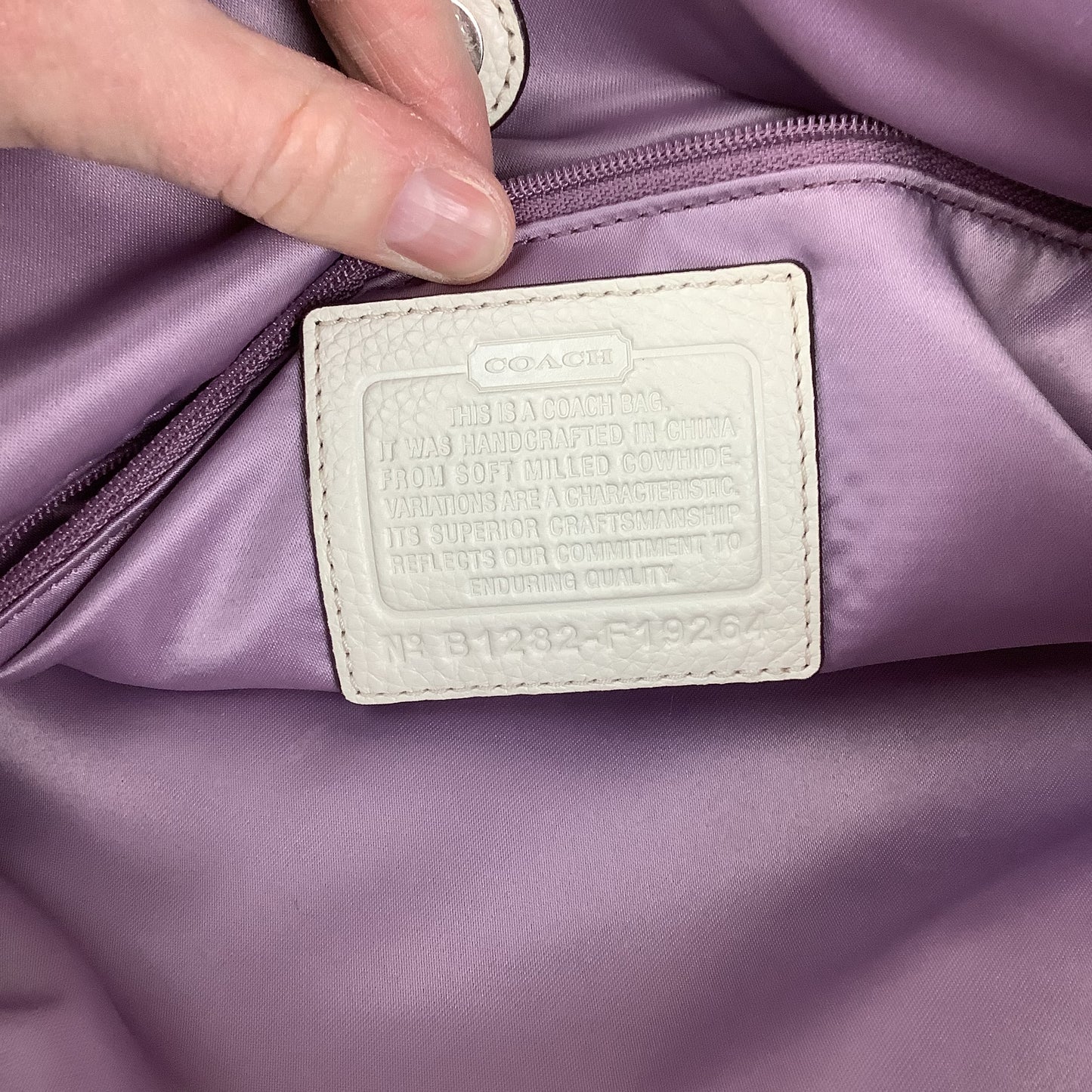 Handbag Designer By Coach, Size: Medium