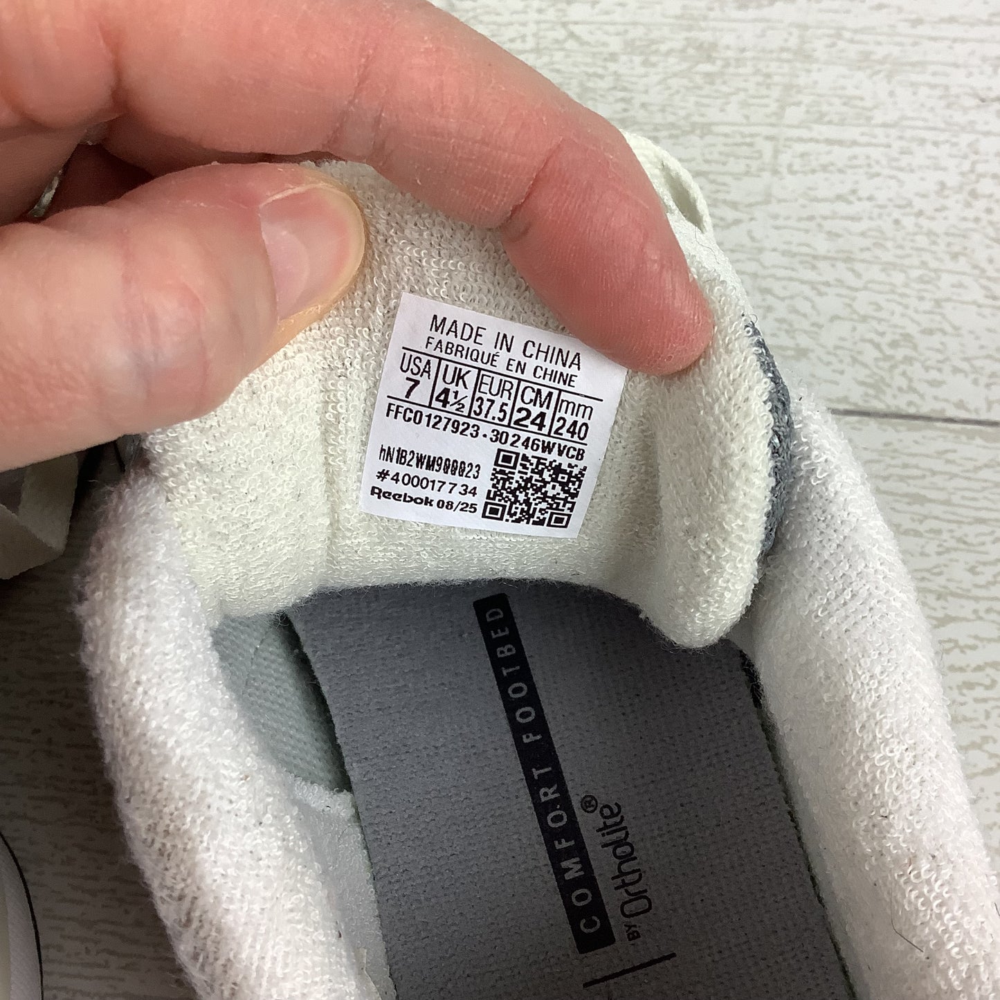 Shoes Athletic By Reebok In Grey, Size: 7