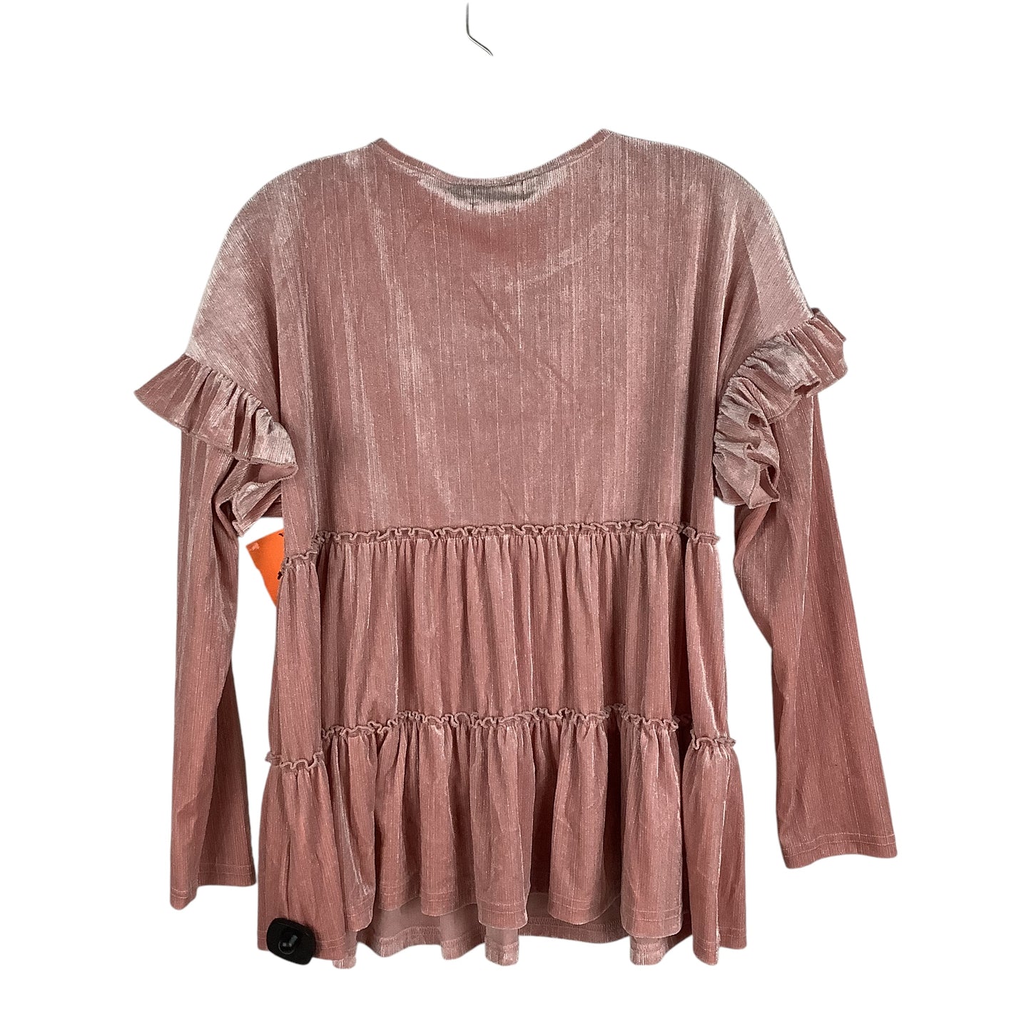 Top Long Sleeve By Clothes Mentor In Pink, Size: M