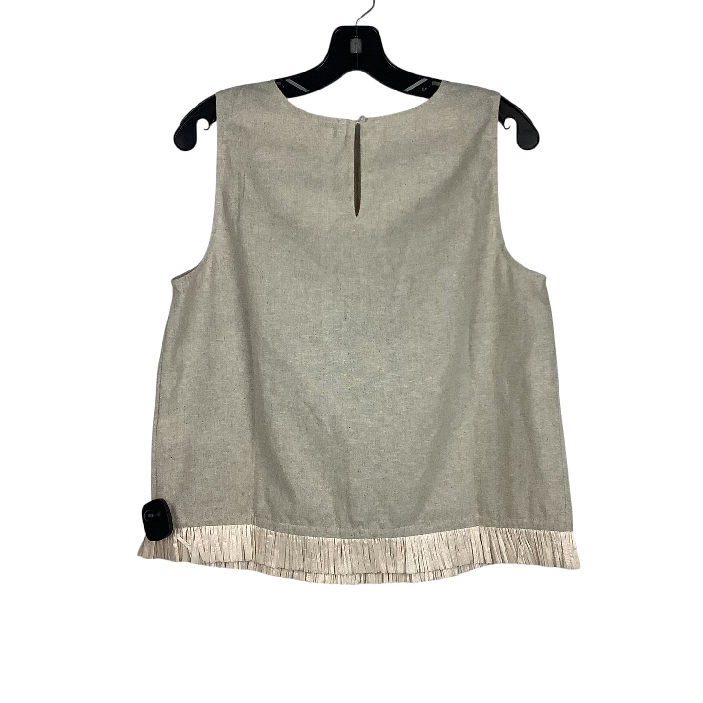 Top Sleeveless By J. Crew In Tan, Size: M